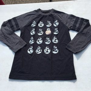 Boys long sleeve star wars BB8 shirt